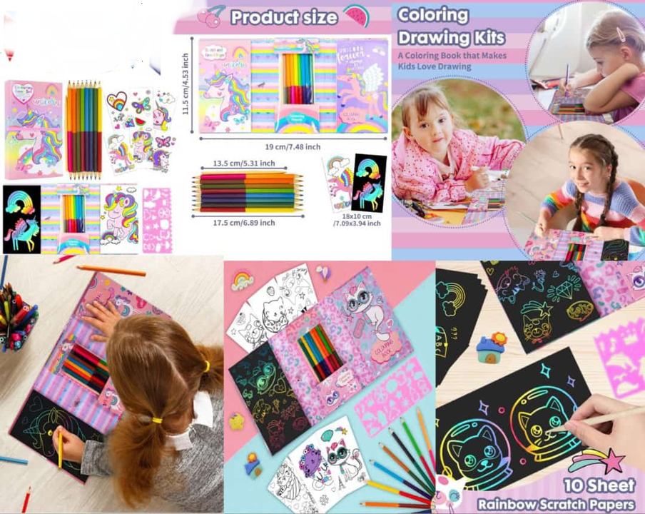 Colouring drawing kits  uploaded by business on 1/19/2024