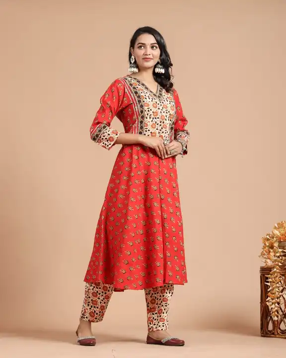 Stitched kurti pant set  uploaded by The print house  on 1/19/2024