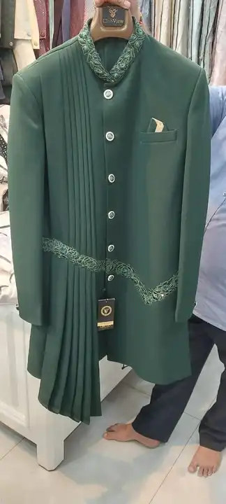 Post image I want 50 pieces of Sherwani indo western at a total order value of 100000. I am looking for Indo western 
Sherwani. Please send me price if you have this available.