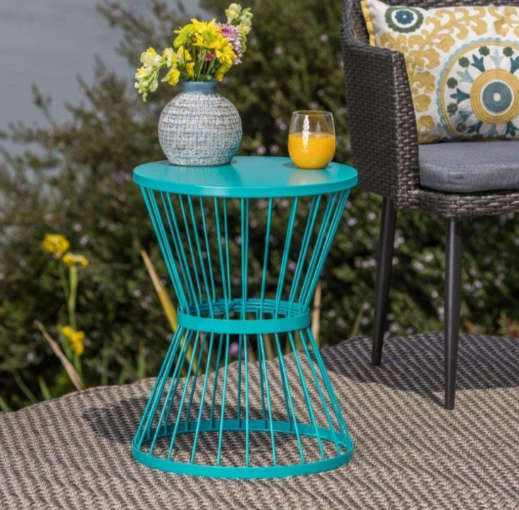 Post image Fern Outdoor 16" Matte Iron Table for Indoor Living Room Office Home Decoration Sofa Side end Table
