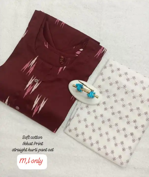 Premium Ikkat Cotton Printed Kurta with Pant  uploaded by business on 1/20/2024