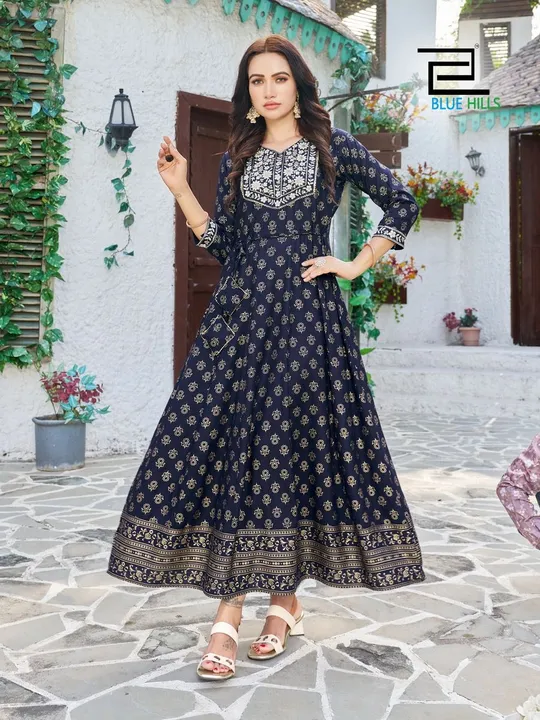  Anarkali Gown With Heavy Embroidery Work uploaded by SWAGHOSH on 1/20/2024