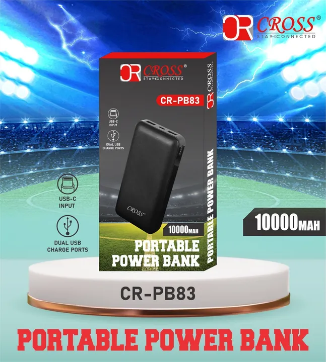 Cross PB 83 10000 Mah Power Bank With 6 Month Warranty uploaded by business on 1/20/2024