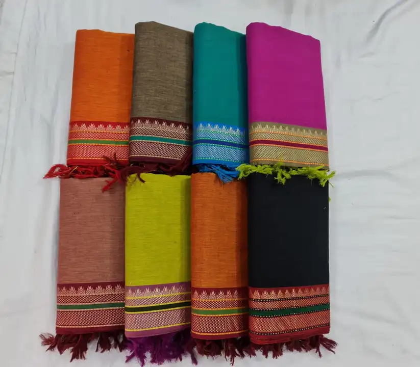 Handloom South Indian Mangalgiri Border Unstitched Cotton Dress material uploaded by Shv Sh Handloom on 1/20/2024