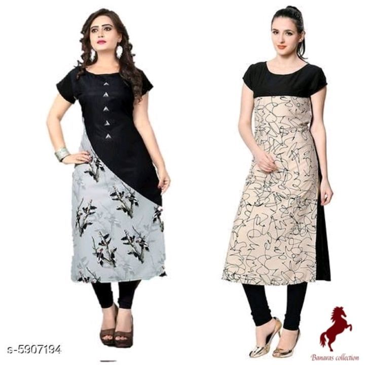 Women's crepe kurtis uploaded by business on 3/24/2021