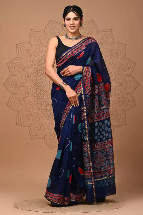 Chanderi silk saree  uploaded by The print house  on 1/20/2024