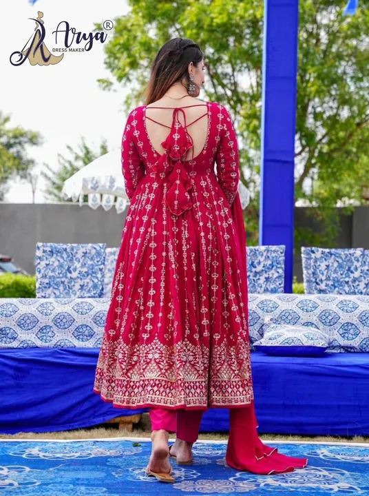 Reyon sluv gown Pent With Dupatta  uploaded by Divyanshi fashion on 1/20/2024