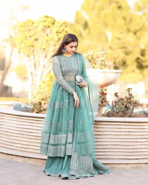 Gown uploaded by Taha fashion from surat on 1/21/2024