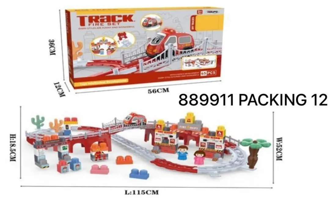 Fire track set uploaded by BHTOYS on 1/21/2024