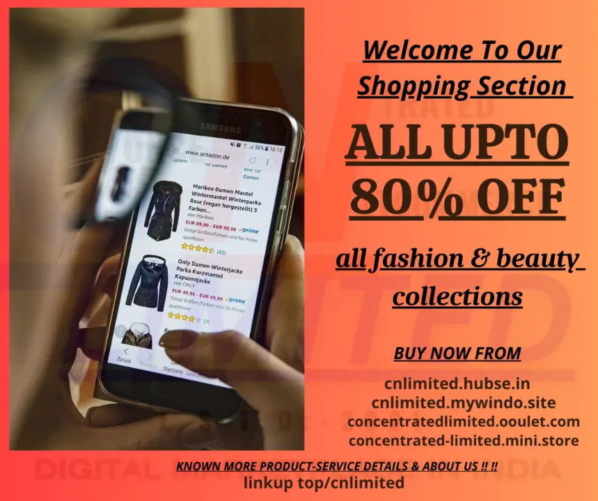 Post image Hello 🙋🏻‍♂️
New Offer Available ‼️
Do Shopping 🛒🛍️ By us 😍
👇🏻👇🏻👇🏻👇🏻👇🏻👇🏻👇🏻👇🏻
Store 1
 https://cnlimited.hubse.in
Shop 2
https://cnlimited.mywindo.site
Shop 3
https://concentratedlimited.ooulet.com
Shop 4
https://concentrated-limited.mini.store
Do Shopping &amp; Be Smile Be happy 😁
Cod Available 
 No Shipping Charge
 Return &amp; Exchange Available (t&amp;c applied)
 Genuine Quality
 Cheapest Price
Make Order Anytime 👆🏻
For Any Support :- 
 Please Contact us 👇🏻 Monday to Friday 7am To 2pm &amp; 2:30pm To 9:30pm (except some national holiday)
Email ✉️ :- concentratedlimited@gmail.com
 Call 📞 / WhatsApp :- +918013133498
Known More Product-Service Details &amp; About Us ‼️‼️
https://linkup.top/cnlimited
Thanks
 Ranajit Gayen
 Director Of Concentrated Netcommerce Limited 
 🙏🏻