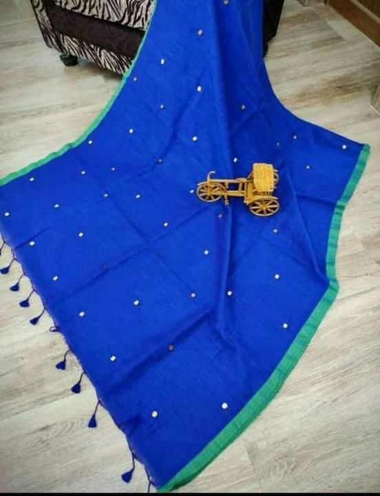 Sequence Khadi Saree uploaded by Moumi Trendz  on 3/25/2021