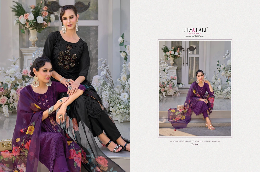 ✨**LILY & LALI**®️✨
Presents it’s New Catalogue - 
❤️———*_KARACHI_*❤️———.                            uploaded by business on 1/21/2024