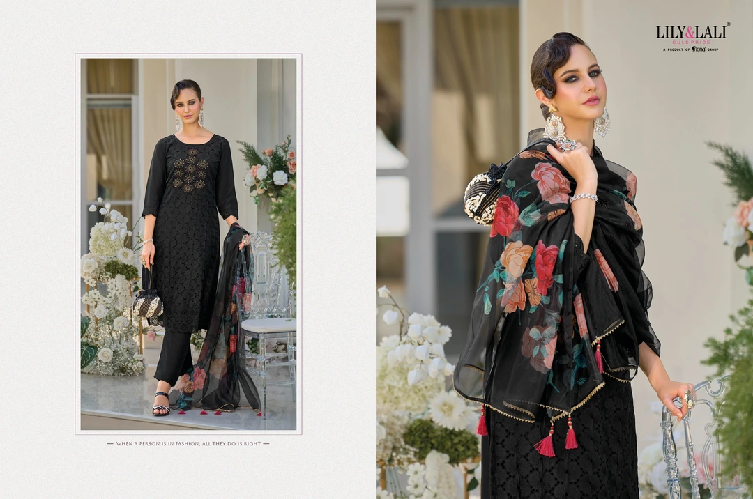 ✨**LILY & LALI**®️✨
Presents it’s New Catalogue - 
❤️———*_KARACHI_*❤️———.                            uploaded by Manish sales on 1/21/2024