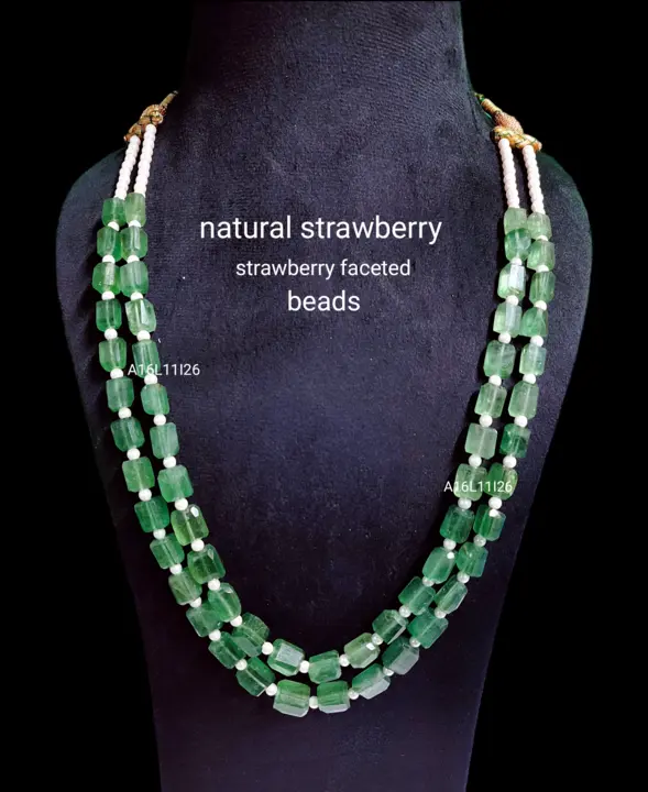Natural strawberry necklace uploaded by business on 1/21/2024