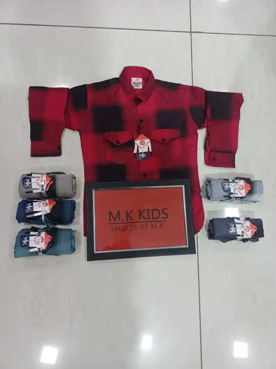 Exclusive Kids Pouch Packing Shirts uploaded by Kushal Jeans, Indore on 1/22/2024