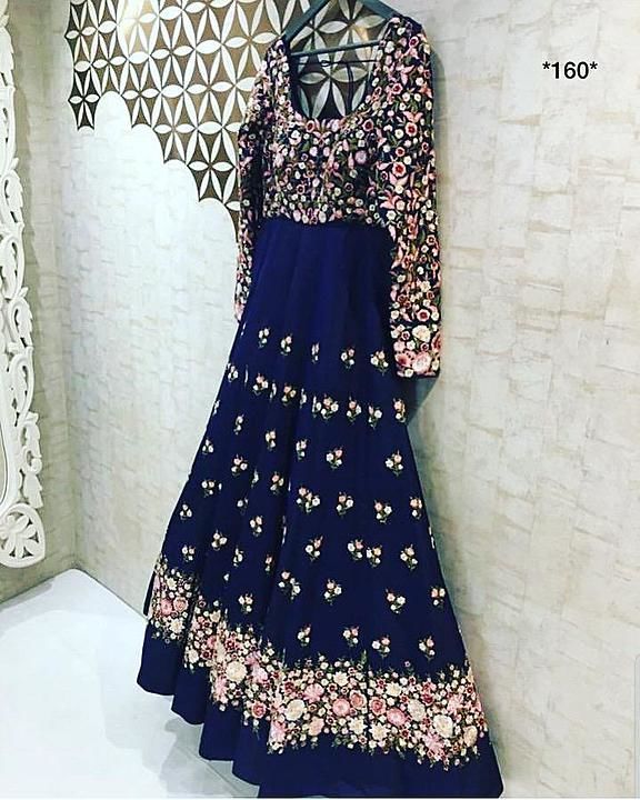 Post image *Price : 1250+SHIP*

Fabric : 

👉 Tapeta silk gown with heavy thread work all over 
( full stitch 42 size )
( Length 55+ )

👉 Santoon bottom ( unstich )

Ready to ship 👍