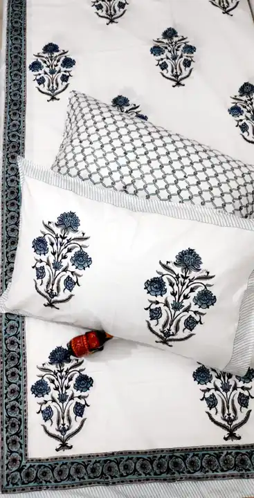 Handblock percale bedsheets  uploaded by Jaipuri Bazar on 1/23/2024