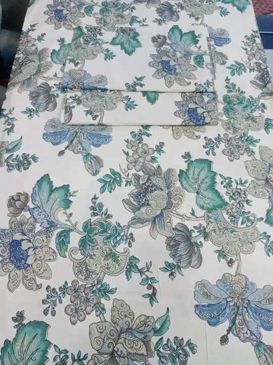 Anokhi print pure cotton double bed bedsheets size 100*108 uploaded by Jaipuri Bazar on 1/23/2024