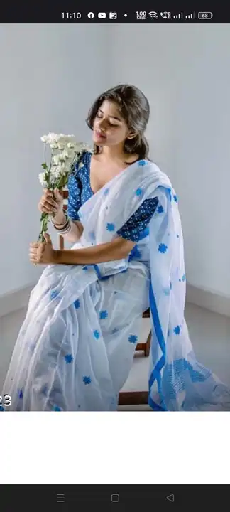 Khadi cotton handloom saree  uploaded by business on 1/23/2024