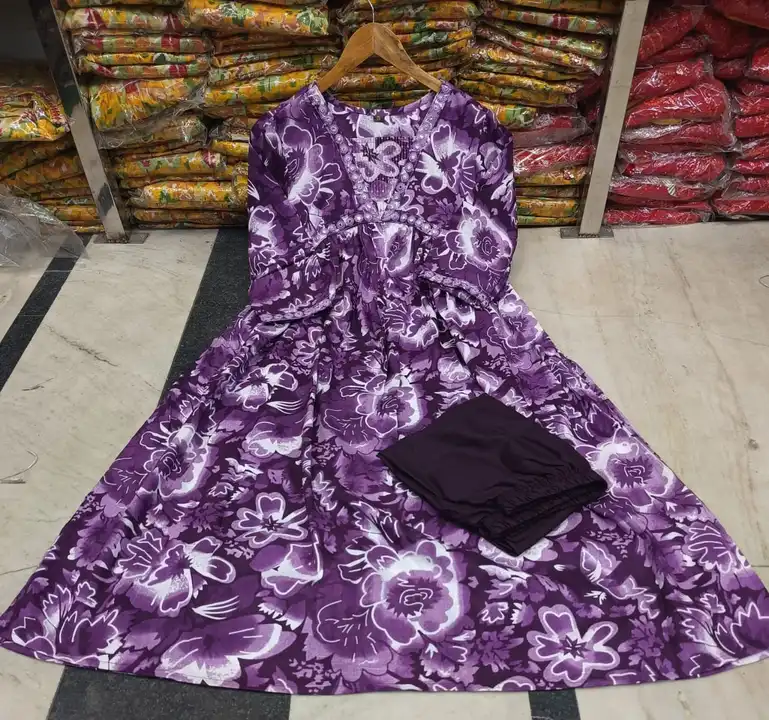 Dress gown  uploaded by Vidhya prints (M) 9001439855 on 1/23/2024