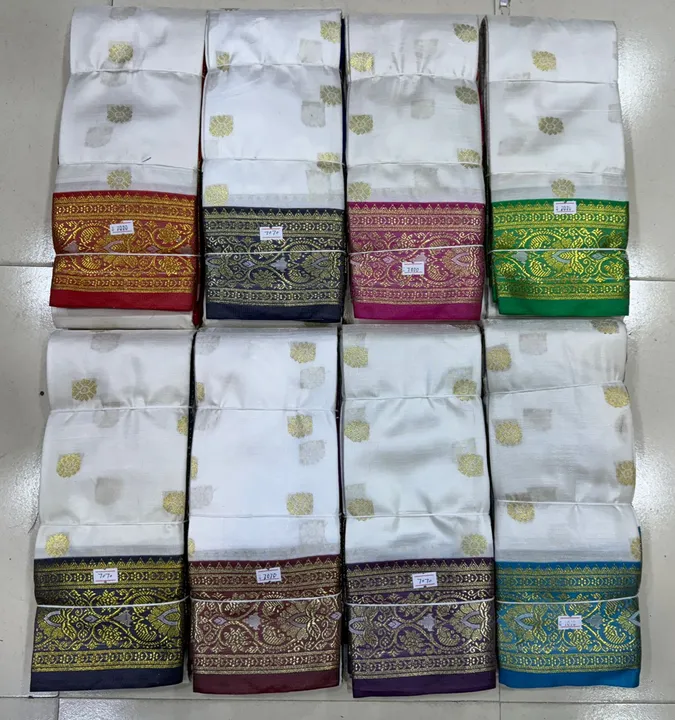 Kanchipuram jacquard rich Pallu buta saree with blouse
 uploaded by Shv Sh Handloom on 1/23/2024