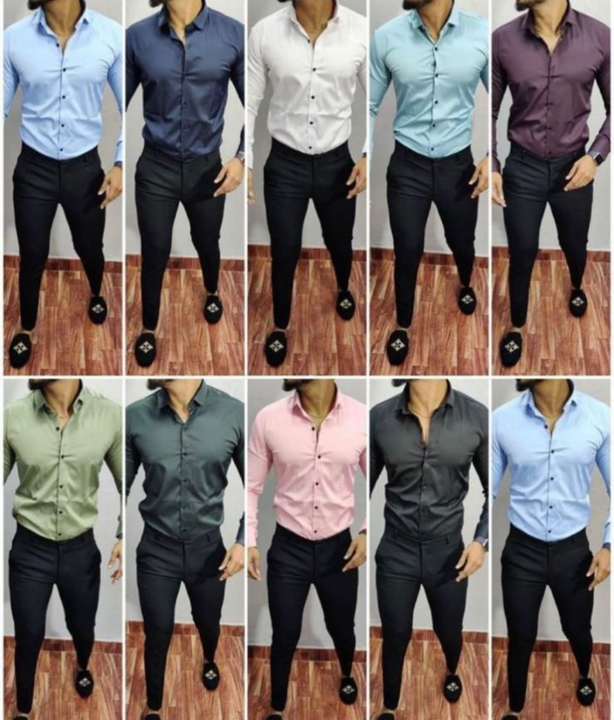 plain Party wear shirts uploaded by business on 1/23/2024