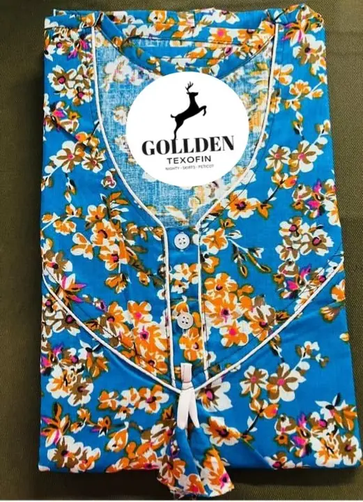 Cotton nighty nightwear gown uploaded by Gollden texofin balotra on 1/23/2024