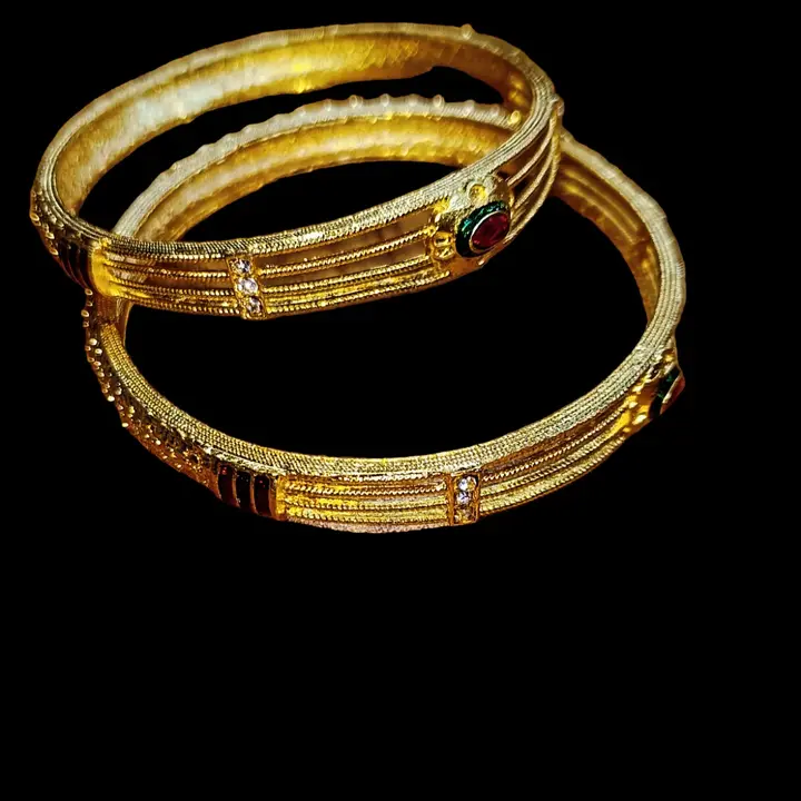Gold plated bangles  uploaded by business on 1/23/2024