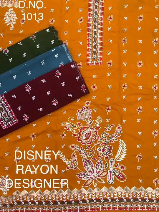 14 kg rayon 58 pick quality designer suit dupatta  uploaded by Shivam textiles  on 1/24/2024