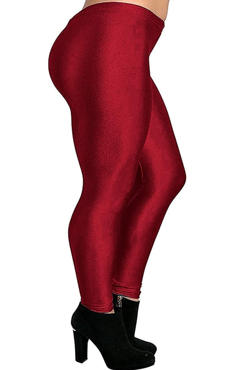 Satin Shiner leggings Maroon Colour  uploaded by Faith And Fashion on 1/24/2024