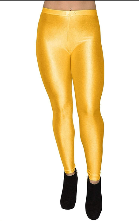 Satin Shiner leggings Yellow Colour  uploaded by Faith And Fashion on 1/24/2024