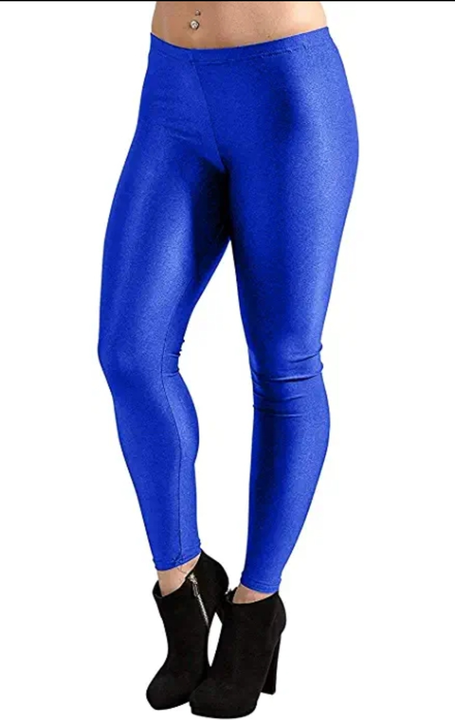 Satin Shiner leggings Blue Colour  uploaded by Faith And Fashion on 1/24/2024