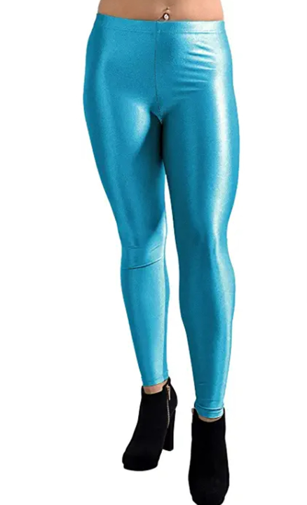 Satin Shiner leggings sky Blue Colour  uploaded by Faith And Fashion on 1/24/2024