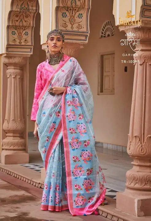 Post image TRI-RATH GARIMA

FABRIC DETAILS:-
▪︎ LINEN KORA S.P. WITH WOVEN CHECKS WITH EXCLUSIVE FLORAL PRINT WITH MAGNUM FINISH

dESIGN 7

SINGLE ALSO AVAILABLe
*check set wise rate on link*
https://ethnicexport.com/portfolio/tri-rath-garima-linen-with-checks-with-exclusive-flower-printed-saree-collection-at-best-rate
