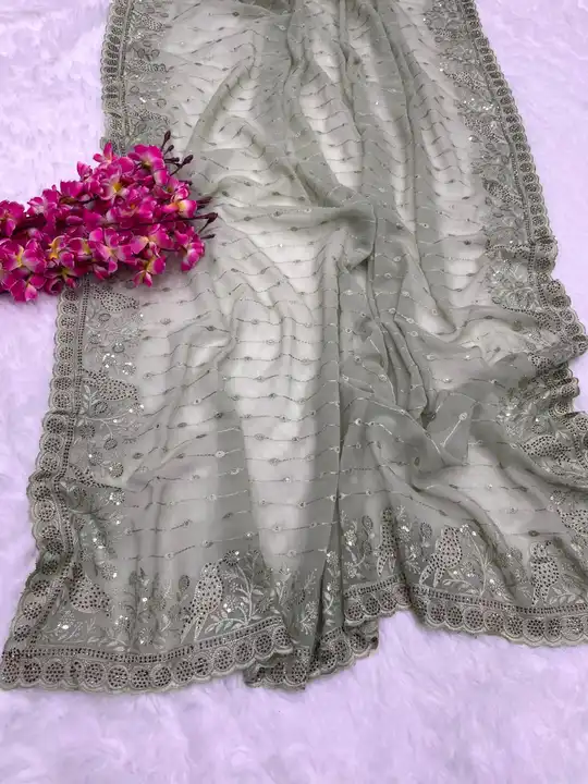 Fox Georgette saree  uploaded by Cara Textiles on 1/24/2024