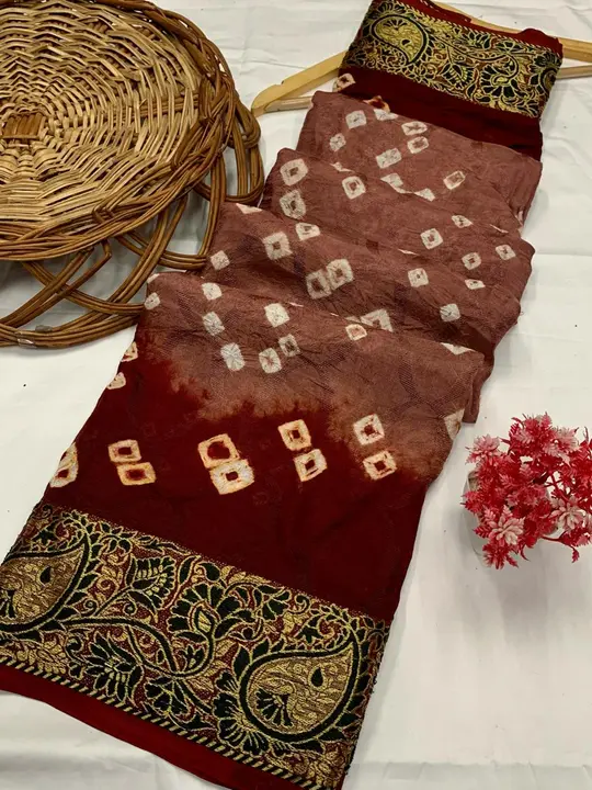 Bandhani saree uploaded by business on 1/24/2024