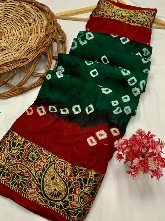 Bandhani saree  uploaded by business on 1/24/2024