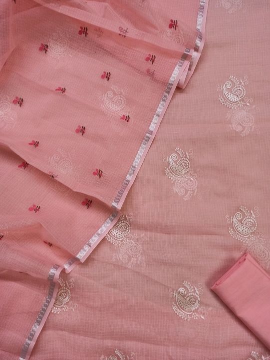 Post image Hello New Exclusive Banarasi Pure Kota Suit
 Best Summer Apparel
