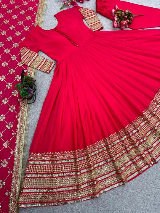 Gown pent dupatta  uploaded by business on 1/24/2024