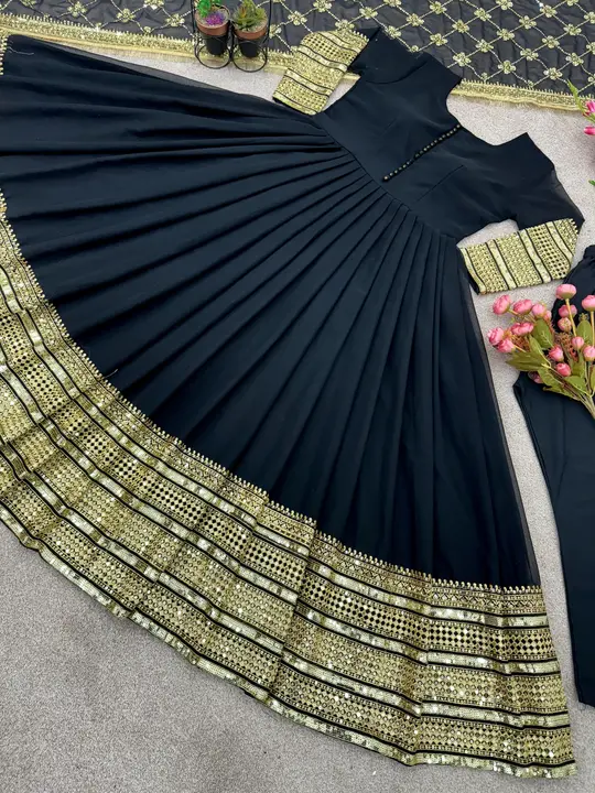 Gown pent dupatta  uploaded by MAHADEV FASHION on 1/24/2024
