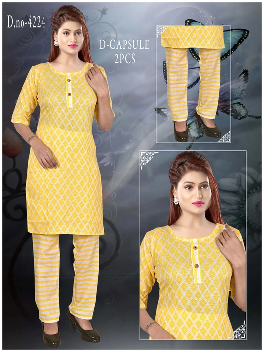 Kurti pent  uploaded by N.s.creation on 1/25/2024