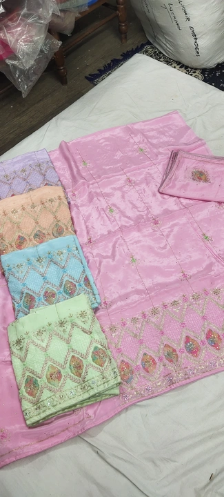 hand embroidery ladies suit dupatta  uploaded by business on 1/25/2024