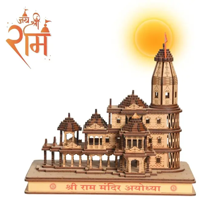 Shree Ram Temple Pure Wooden  uploaded by Shivaay Mobile Accessories Hub on 1/26/2024
