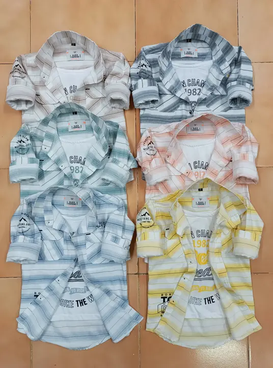 Boys shirt 2se 16 size uploaded by D.M garment on 1/26/2024