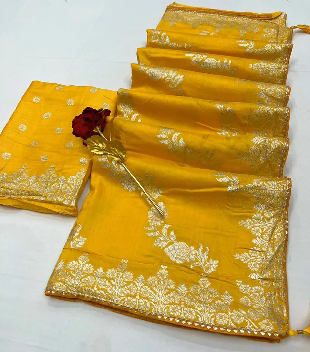 Jay hanuman tex   💃 Beautiful Banarasi  cotton silk saree......  Beautiful jari weaving  butti & Bo uploaded by Marwadi Businessmen on 1/26/2024