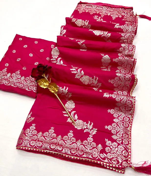 Jay hanuman tex   💃 Beautiful Banarasi  cotton silk saree......  Beautiful jari weaving  butti & Bo uploaded by Marwadi Businessmen on 1/26/2024