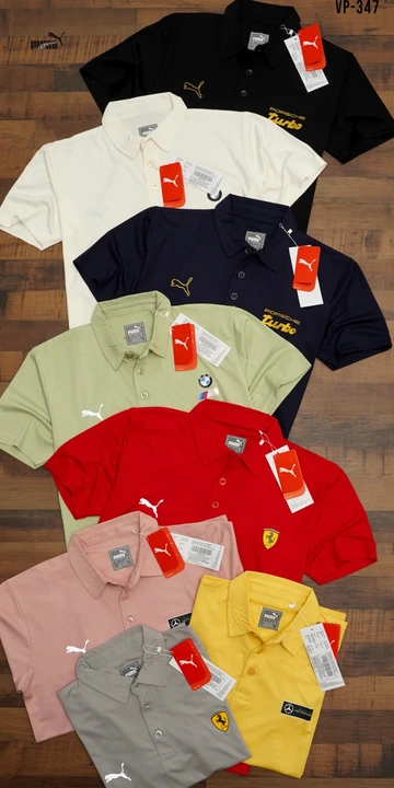 Premium Puma Combo Dry fit Polo T shirts

*Puma BMW*
*Puma AMG* 
*Puma Ferrari* 
*Puma Porsche*  uploaded by Rhyno Sports & Fitness on 1/26/2024