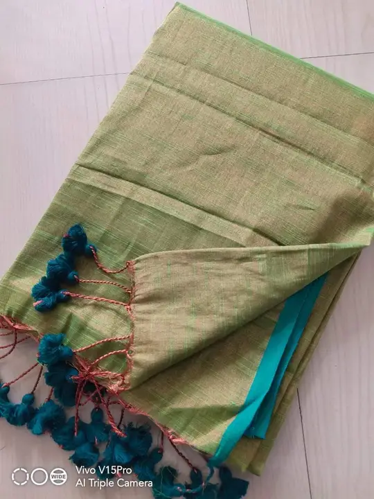 Handloom Tissue Cotton Saree  uploaded by Milaans on 1/26/2024