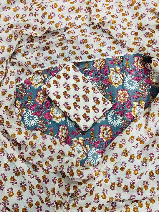 Handblock Printed cotton suit  uploaded by Bagru crafts on 1/27/2024