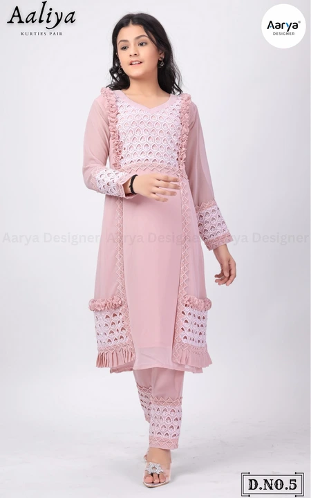 New kids Kurti & Pant collection  uploaded by Aarya Designer on 1/27/2024